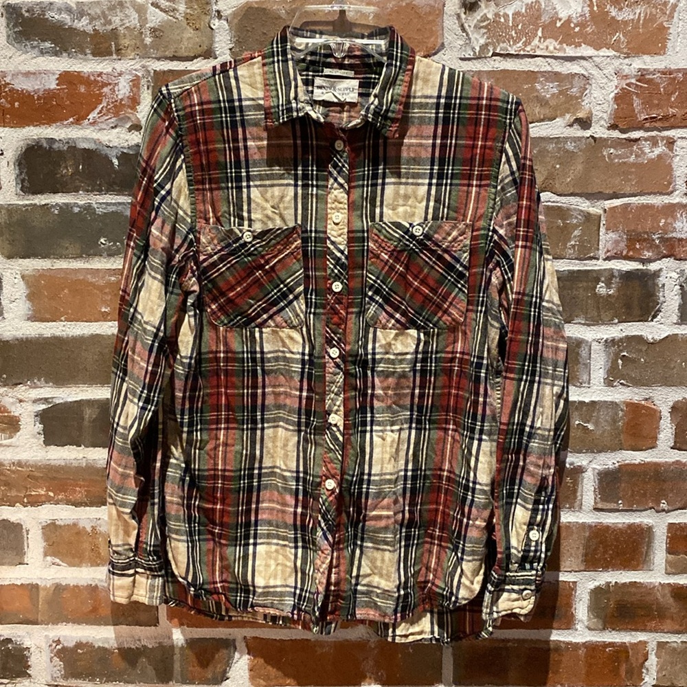 Ralph Lauren Denim & Supply Plaid Flannel Shirt Size L